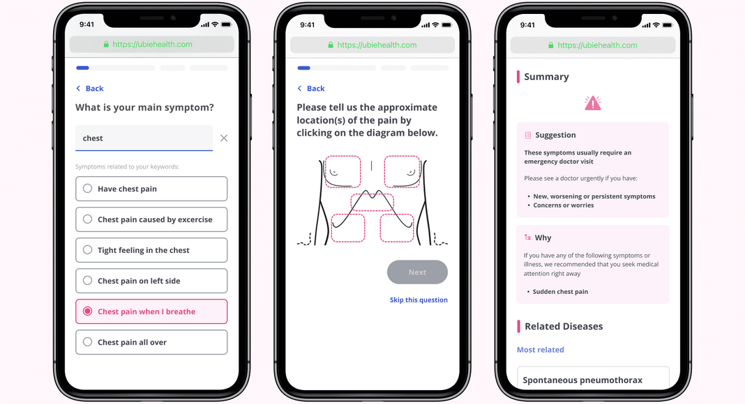 Ubie Launches AI-powered Symptom Checker in U.S.