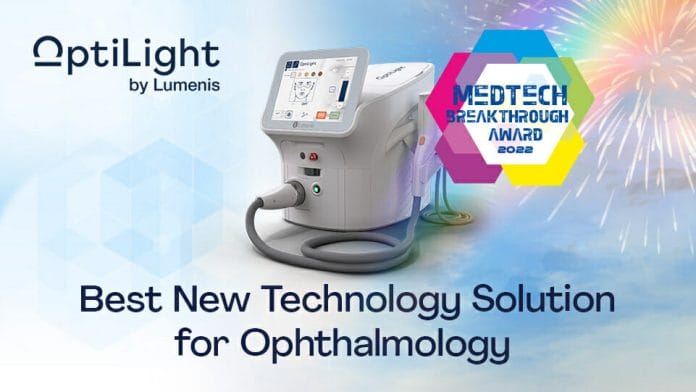  Lumenis Optilight Wins 2022 Medtech Breakthrough Award: Best New Technology Solution For Ophthalmology 