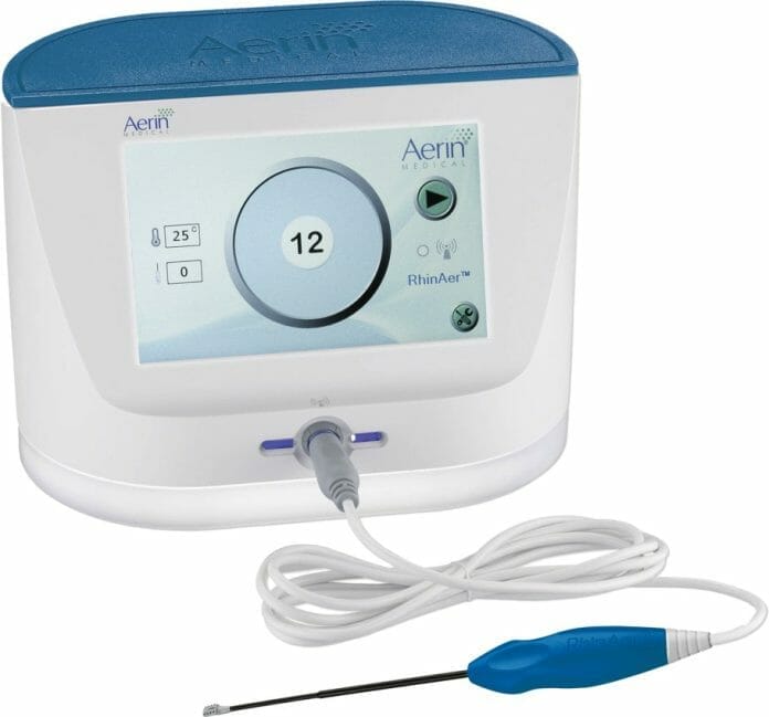 Aerin Medical Announces Establishment of a New CPT® Code for Endoscopic Destruction of the Posterior Nasal Nerve Using Radiofrequency Ablation
